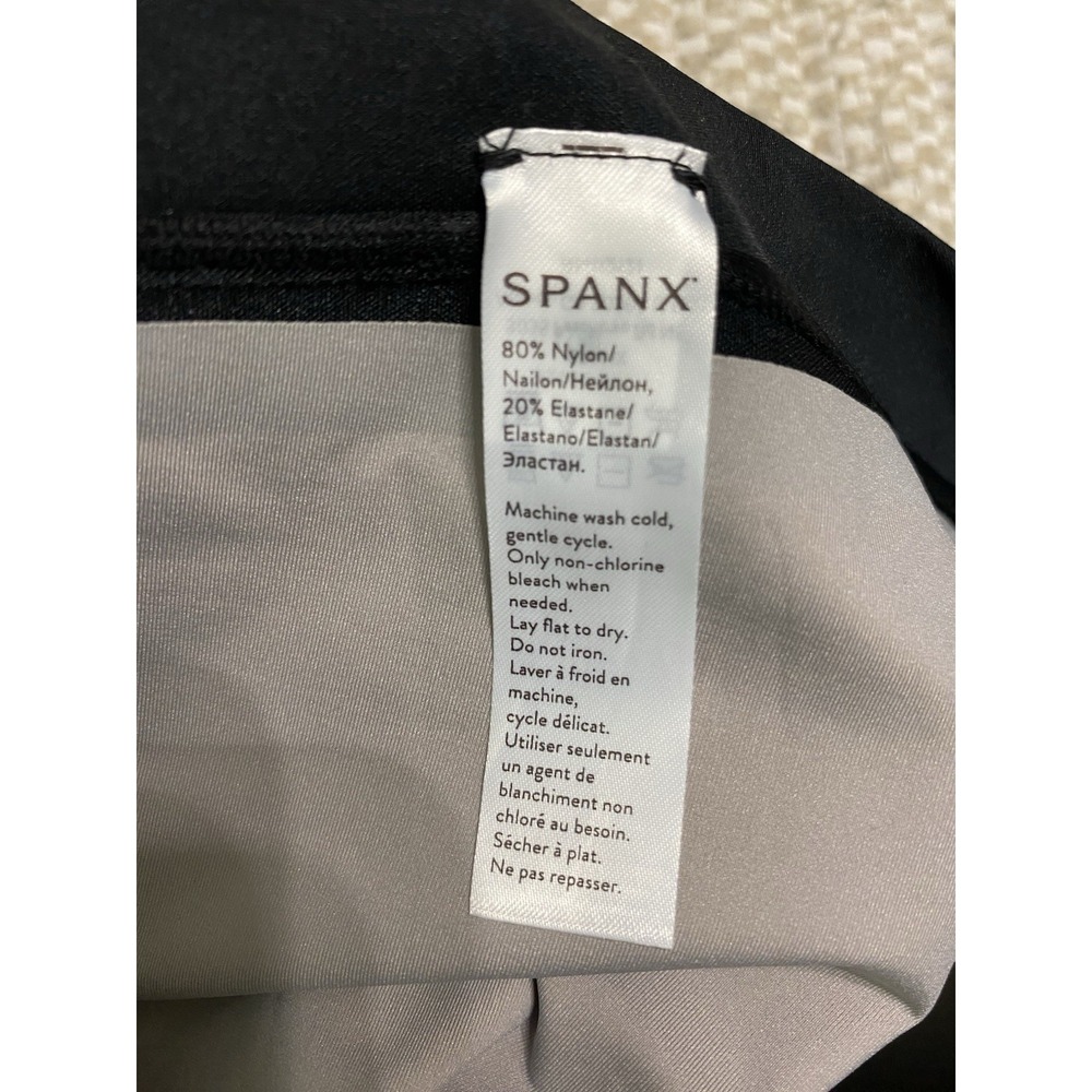 SPANX OnCore High Waisted Mid Thigh Shapewear Shorts Black 2X Plus Compression - Picture 8 of 8
